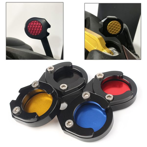 

cnc foot side stand extension enlarger pads plate for yamaha xmax125 250 300 400 /nmax nmax125 150 155/nvx nvx155 150 125 etc