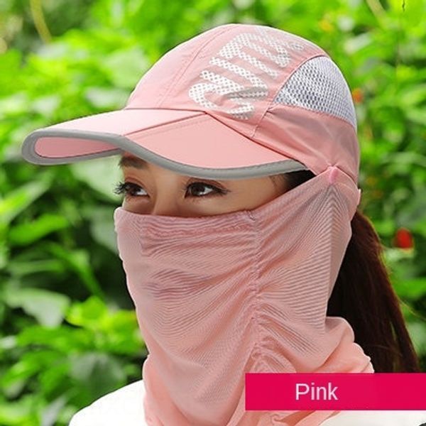 

outdoor fishing folding uv-proof sun female summer quick-drying sunscreen sunscreen hat cap sun hat breathable, Blue;gray
