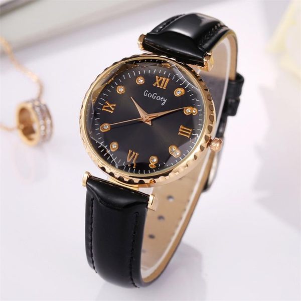 

fashion simple inlaid leather strap watch bracelet watch ladies quartz, Slivery;brown