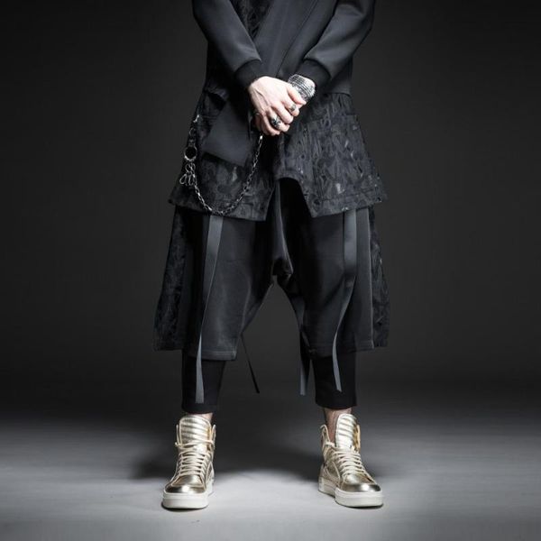 

бесплатная доставка новый мужской мужской человек весна повседневная душа 2019 осень темные свободные ноги harlan повседневные брюки bc19311, Black