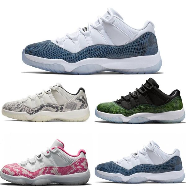 

navy new 11 2019 blue pink snakeskin basketball shoes bred concord georgetown space jam gg 11s chaussures de sneakers 36-47