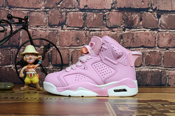 

девочки детская обувь 6s белый черный красный розовый синий золото роскошные кожаные ботинки кроссовки для мальчиков девочек дети ребенок, Black