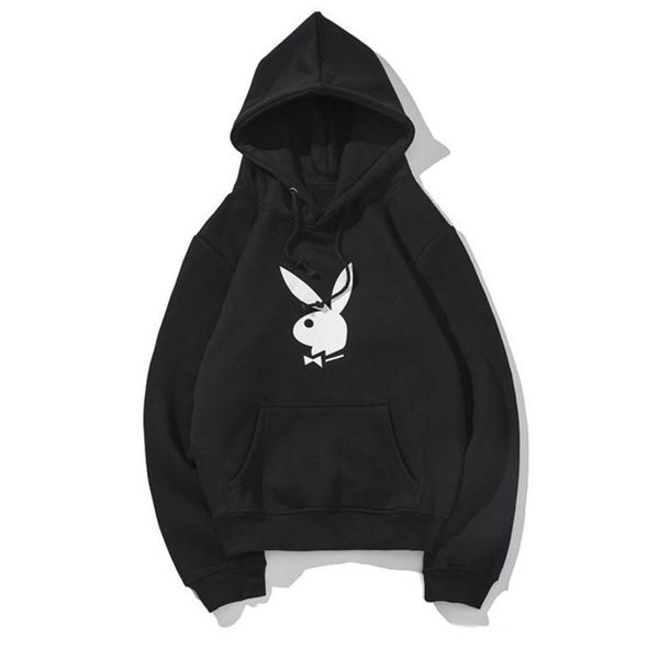 

известная торговая марка mens конструктора hoodie вскользь зима хлопок мужчины женщина толстовка толстовка толстовка кролик печать размер s, Black