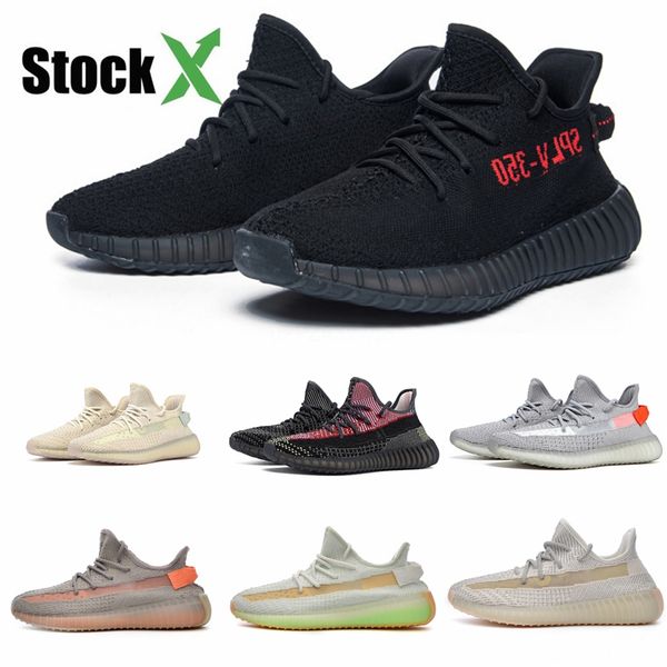 

2020 new v2 static clay sesame true form hyperspace men women running shoes kanye west beluga 2.0 orange bred sports sneakers #qa508
