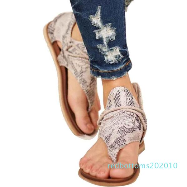 

flat heel floral print open toe artificial pu non slip fashion casual women sandals comfortable summer beach strappy rr10, Black