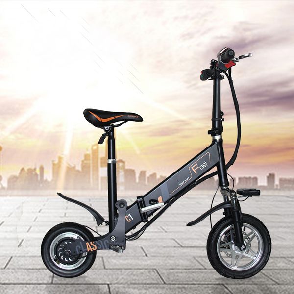 

folding electric bike electric bicycle blectric new type of mini motorcycles lithium battery car factory outlets, Silver;blue
