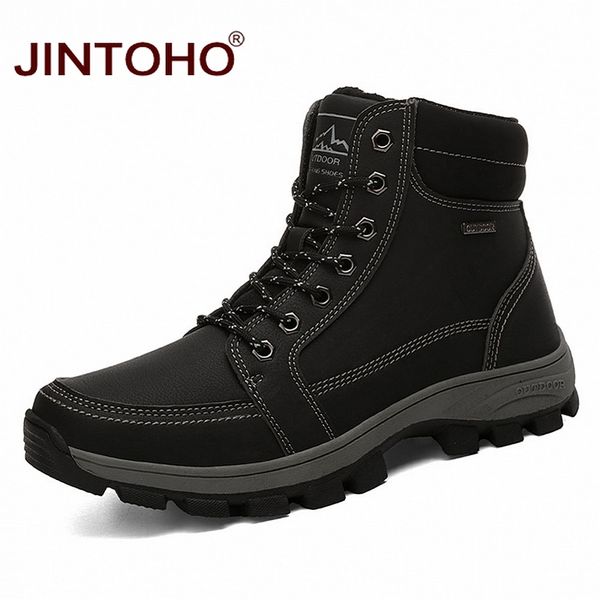 

jintoho winter men hiking shoes outdoor mountain shoes climbing winter sport sneakers men work boots hiking boots
