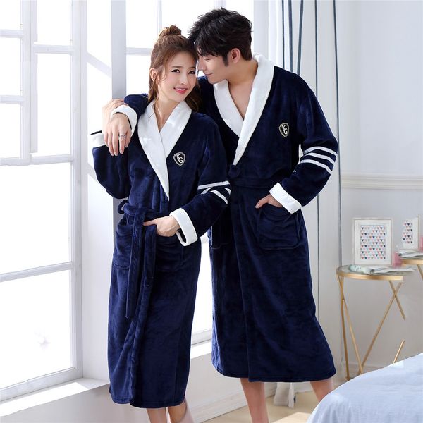 

bathrobe coral fleece soft bathrobe intimate lingerie winter warm sleepwear home clothing thicken belt pyjamas kimono gown, Black;brown