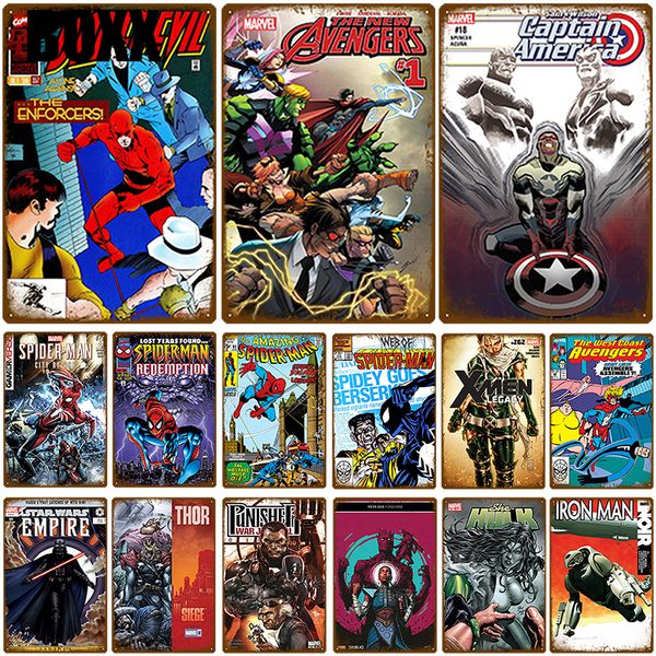 

2020 super hero x-men wall decor metal sign wall art tin sign shabby chic plaque metal vintage decor poster home decor wall art picture