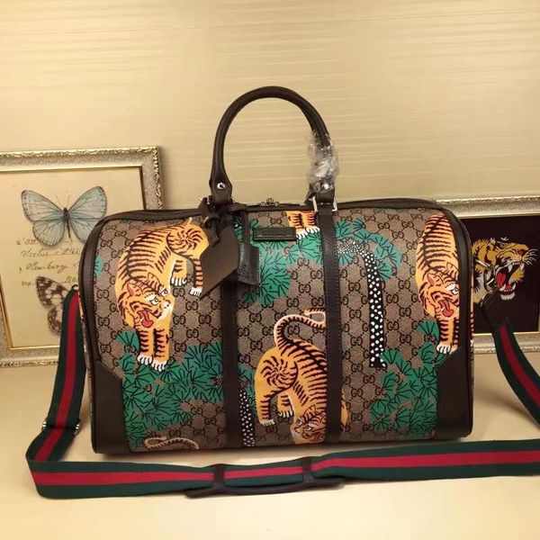 

men's travel bags calssic zipper women bag real leather handbags leather keepall 45 shoulder bags totes 45*27*24cm m045