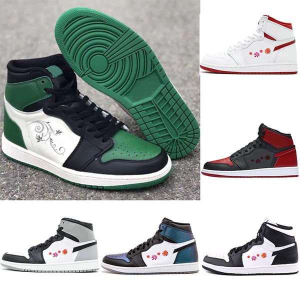 

og 1 pin green court purple mens basketball shoes 1s 3 bred toe gold chicago game royal shattered backboard chameleon sports trainers