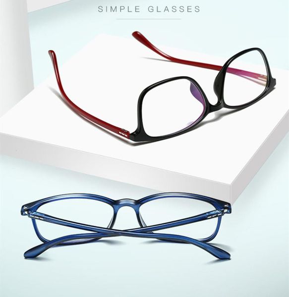 

ultra-light anti-blue computer goggles box no degree blue film flat glasses computer glasses blue light, Black