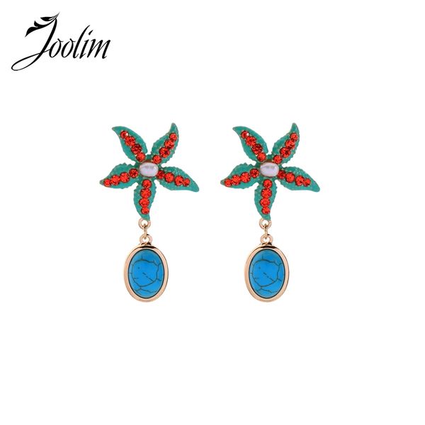 

joolim turky blue seastar dangle earring drop earring, Silver