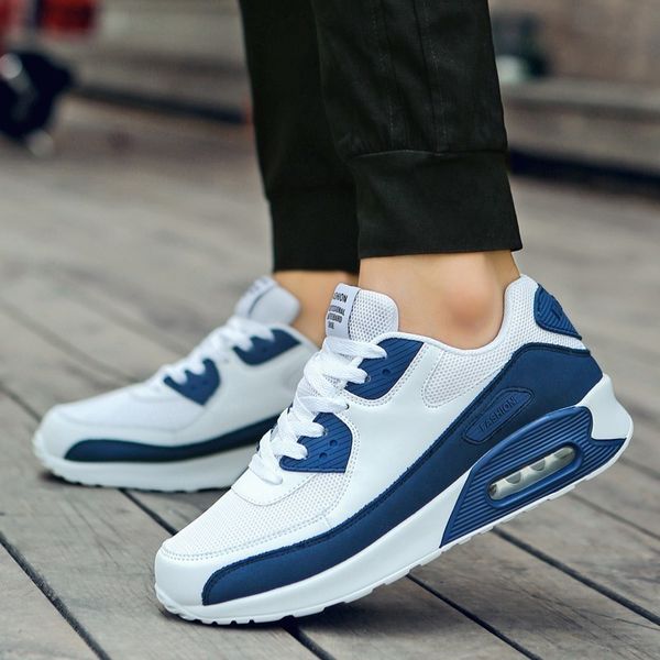 

2019 men spring fall popular fashion casual shoes light sneakers man lace-up breathabledrop shipping, Black