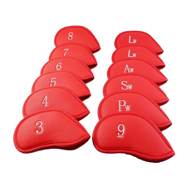 

10pcs golf club covers protector, iron protective headcover for golf club iron head covers set fit all standard clubs pool accessories