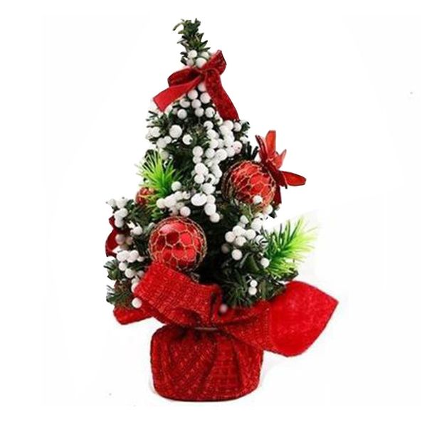 

22*11cm mini christmas tree table decor pvc small party ornaments xmas decoration