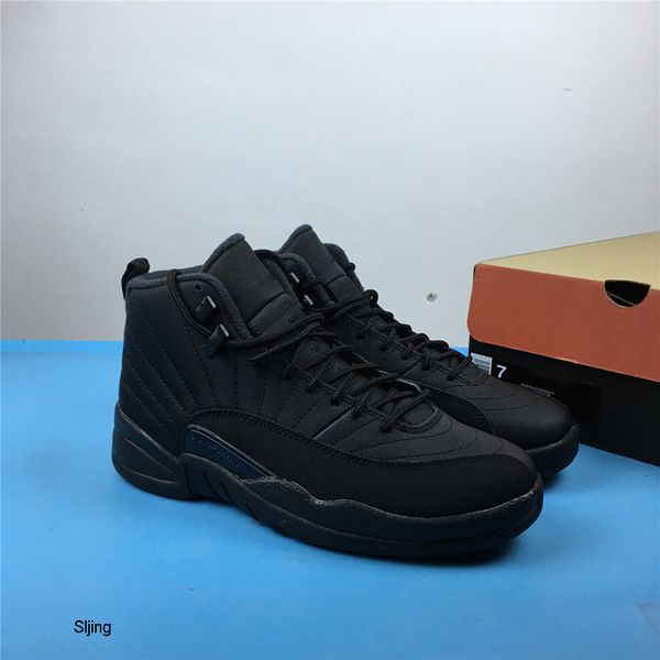 

12 winterized black-anthracite mens basketball shoes 12s wntr bq6851-001 men fashion designer sports sneakers size 8-13