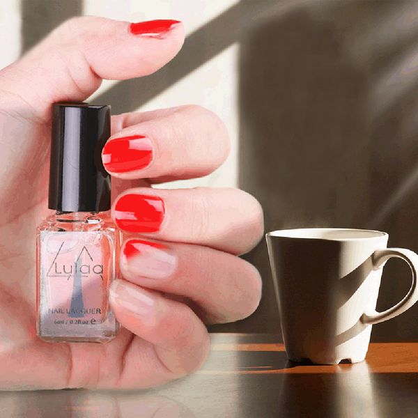 

1pc 6color 6ml mild tasteless sunlight uv transparent nail polish glimmer shiny lacquer varnish manicure nail art polish tslm2