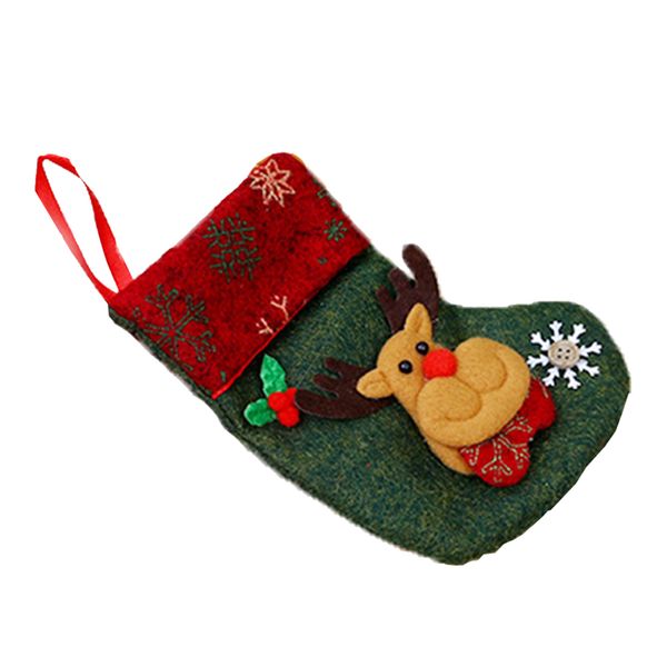 

candy hanging santa claus christmas stockings socks festival holiday gift bag pendant tree decorations non woven fabrics home