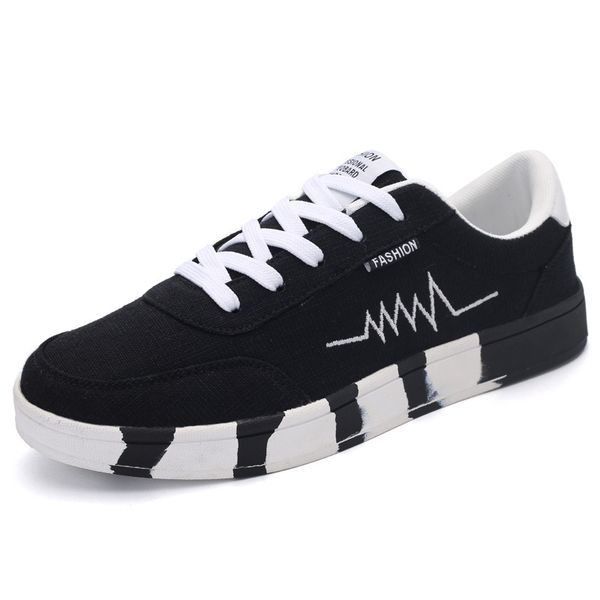 

shoes male 2019 39~46 fashion lightweight breathable krasovki #la2188, Black