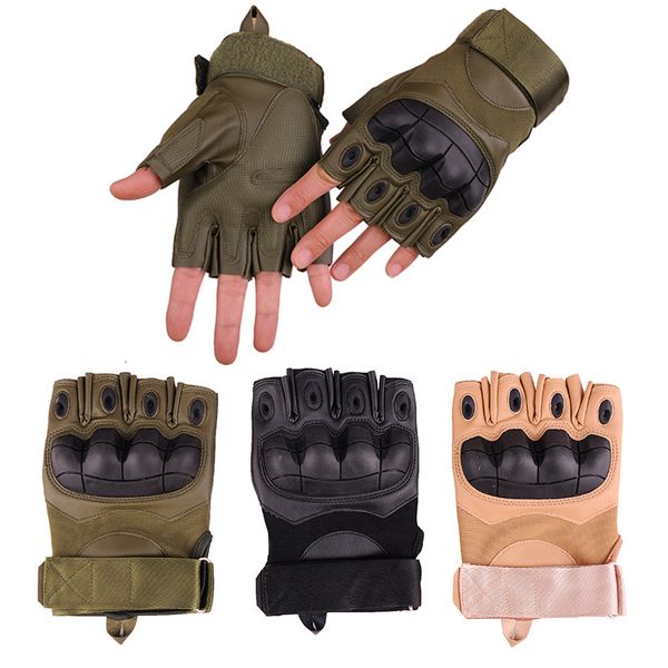 

outdoor tactical fingerless gloves military army shooting hiking hunting climbing cycling riding airsoft half finger gloves