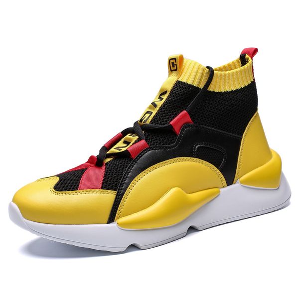 

mens autumn winter sneakers high shoes casual shoes men casual men shoe fashion products mens zapatos, Black