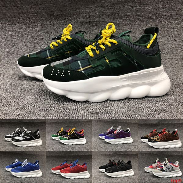 

2019 mens fashion chain reaction sneakers males females womens luxury designer shoes sport trainers casual shoes sneakers 36-45