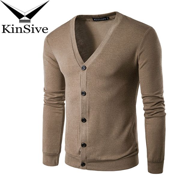 

knitted cardigan men 2018 fashion autumn long sleeve v-neck mens knit sweater cardigan coat solid single button fall pull homme, White;black