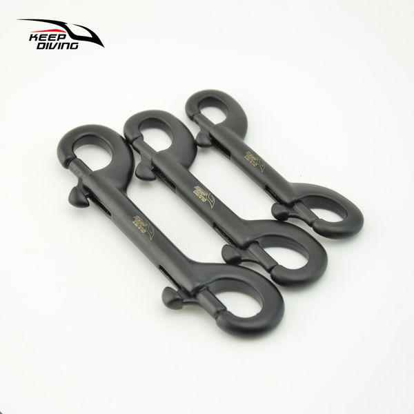 

keep diving 3 pcs 316 stainless steel scuba diving double ended hook accessory for equipment bcd chioce snap bolt kit quick draw