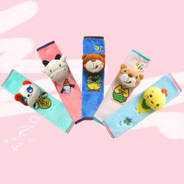 

children's cartoon shoulder protection short plush cow car goods practical