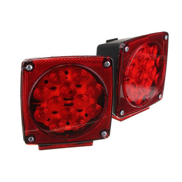 

1 pair led trailer light kit rear tail brake boat truck sturn marker submersible