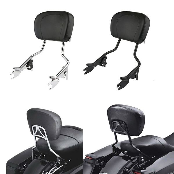 

chrome black съемные спинка sissy bar для harley road king touring 2009-2018
