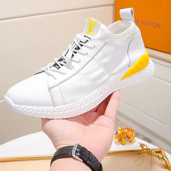 

europe and america men's shoes tide shoe 2019 new leather casual shoes korean trend low-men's high grade outdoor winter, Black