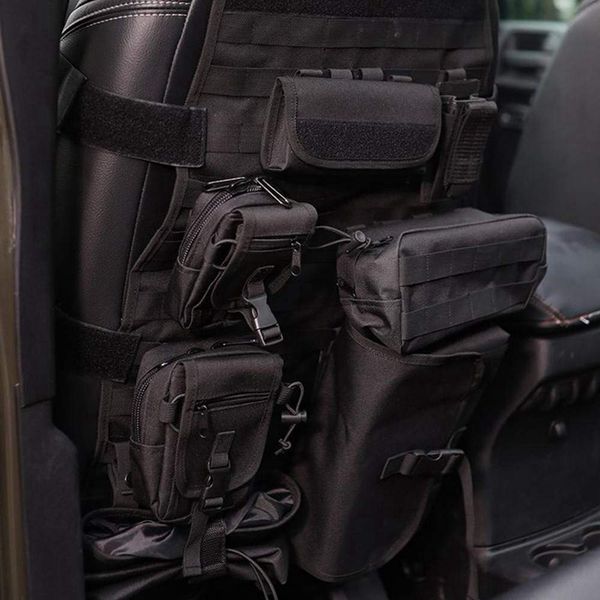 

multifunction front seat cover case with organizer storage muti pocket for wrangler jk 2007-2017 seat protector multiple po