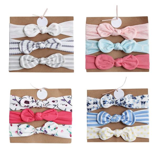 

1 set simple fashion baby girls headband bow hair band children kids headdress hair accessories, Slivery;white