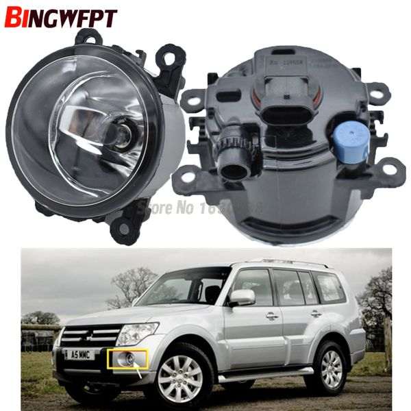 2 teile/para Auto Styling Runde Stoßstange Halogen lampen 55 W Für Mitsubishi Outlander L200 Pajero Grandis Galant 2003-2015 LED Nebel Licht H11