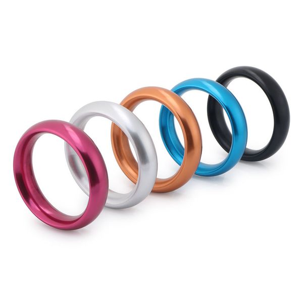 

new arrivals men toys 40mm,45mm,50mm 5 colors male time delay cock ring sleeve toys metal penis ring bandage products for men