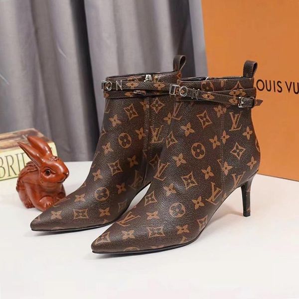 2019 Louis Vuitton Lv Winter Shoes Women Warm Ankle Boots Female