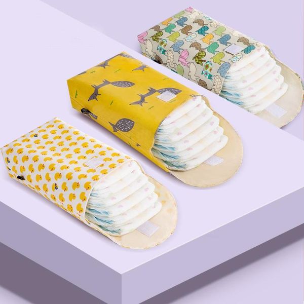 

multifunctional baby diaper organizer reusable waterproof fashion prints wet/dry bag mummy storage bag travel nappy