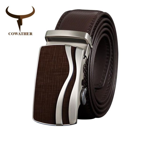 

cowather men belt cow genuine leather male strap cowhide belts for men alloy buckle arrival fashion male waistband cz127, Black;brown