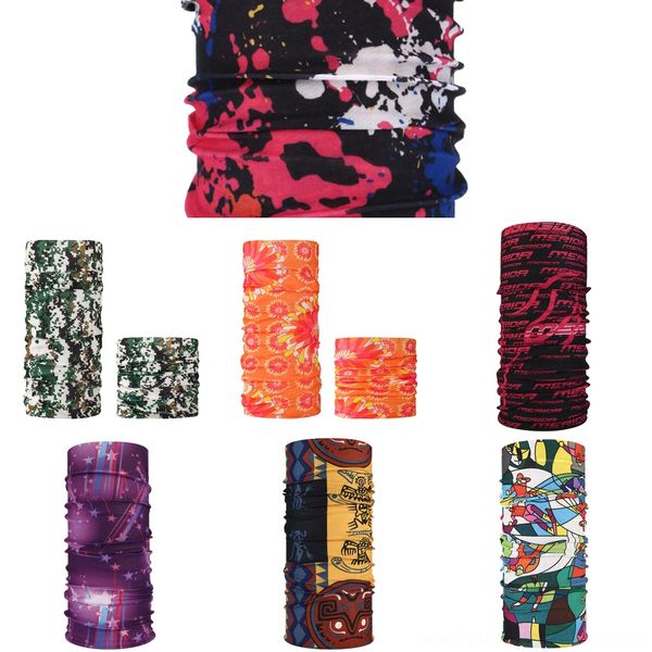 

led6g 3d skeleton skull bandanas magic scarf face tube fishing cycling ski seamless outdoor headband mask scarf men women neck scarves, Black