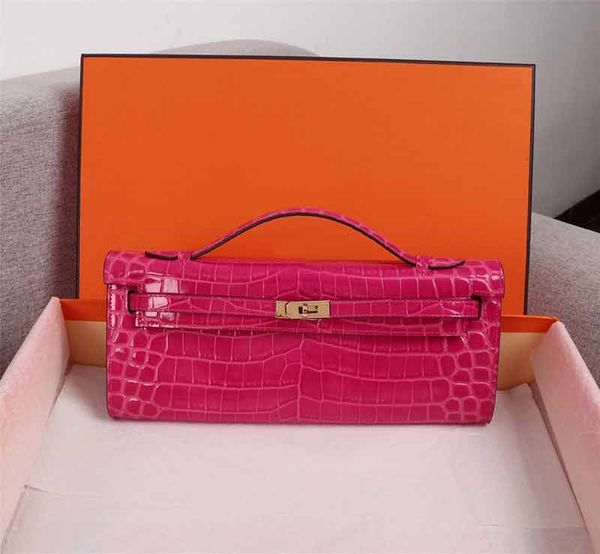 

дизайнер роскоши сумки кошелек из крокодиловой шаблон женщины дизайнер сумки дамы кошелек реальный кожаный кошелек дизайнер мешок