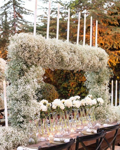 

artificial latex flowers babysbreath flower wedding decoration home party diy scrapbooking craft stamen office decoration flowers