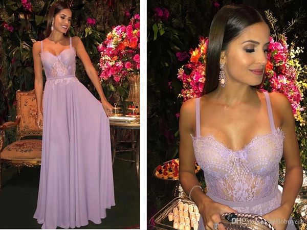 

purple a line chiffon long evening gowns dresses sheer lace 2019 special occasion party prom dresses vestidos de fiesta largos, Black;red