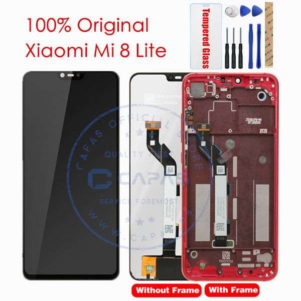 

Оригинальный Xiaomi Mi 8 Lite ЖК-экран + рама 10 Сенсорная панель Xiaomi МИ8 Lite LCD Digitizer Замена