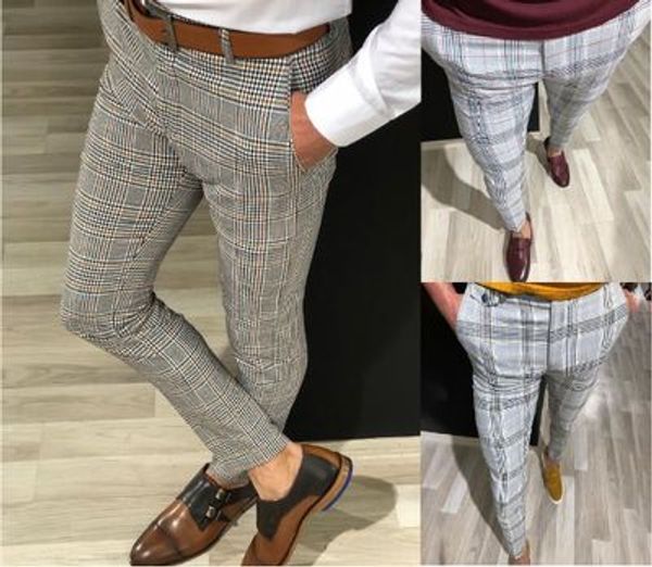 

mens plaid pant new jogger casual pants for men autumn high fashion designer trousers solid color luxury joggers grey hip hop clothes, Black