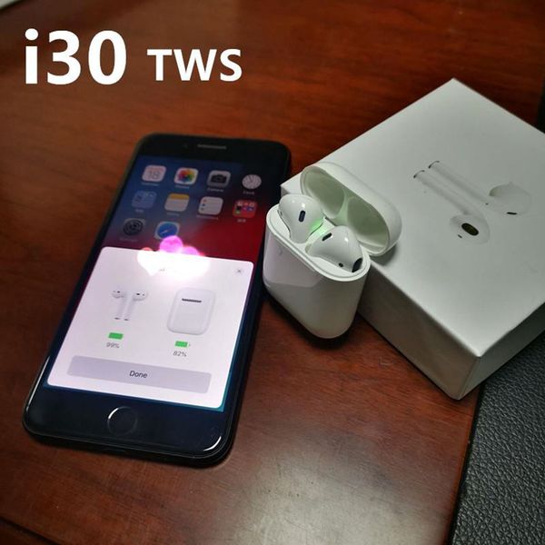 

i30TWS Pop Up Separate use Wireless Earphone Headset 6D Super Bass Bluetooth 5.0 Earphones i30 TWS PK i20 i10 i12 W1 Chip