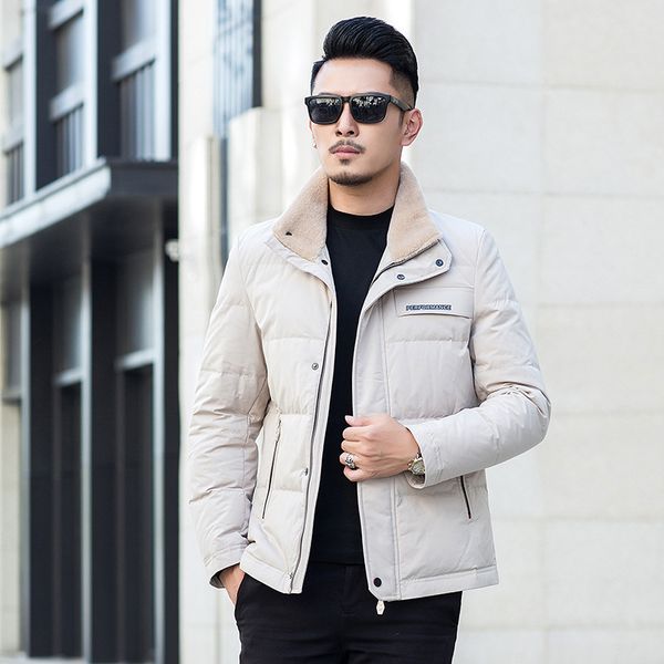 

duck white down jacket men 2020 new korean winter coat men puffer jacket down coat warm parka abrigo 2022 yy1459, Black