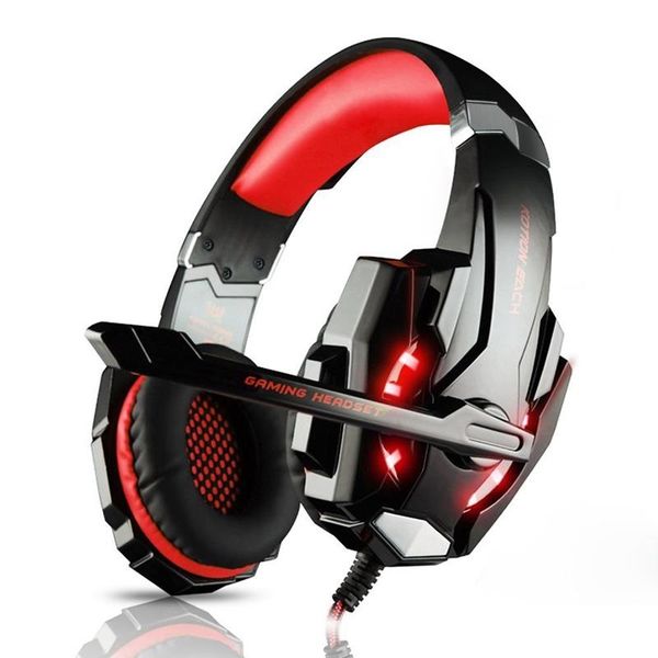 

new g9000 gaming headset headphone 3.5mm stereo jack with mic led light for ps4/tablet/lapcell phone dhl