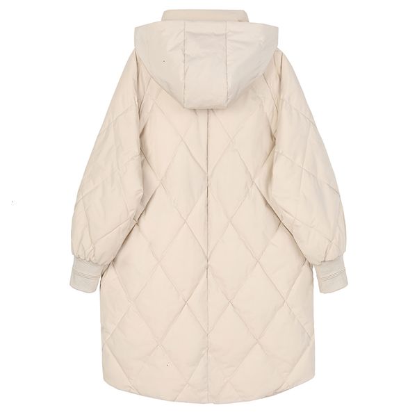 

hooded apricot warm big size cotton-padded coat long sleeve loose fit women parkas fashion new autumn winter 2020, Black